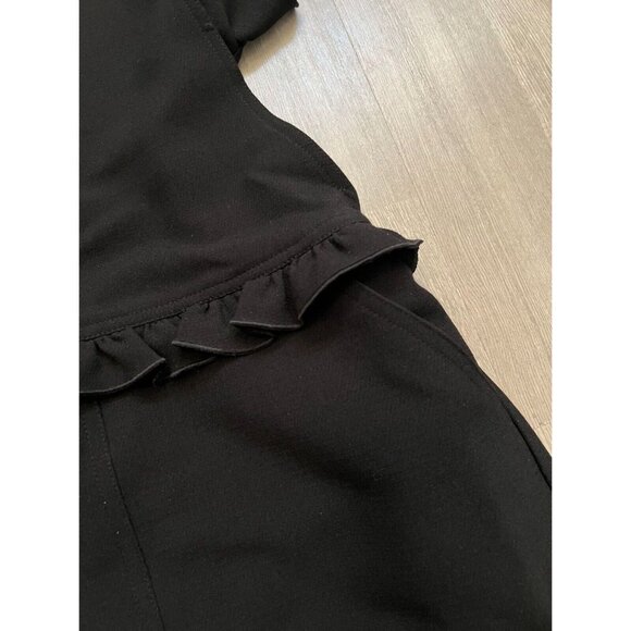 MANGO NWT City Chic Ruffle Black Dress Size XS Side zipper - Picture 3 of 12